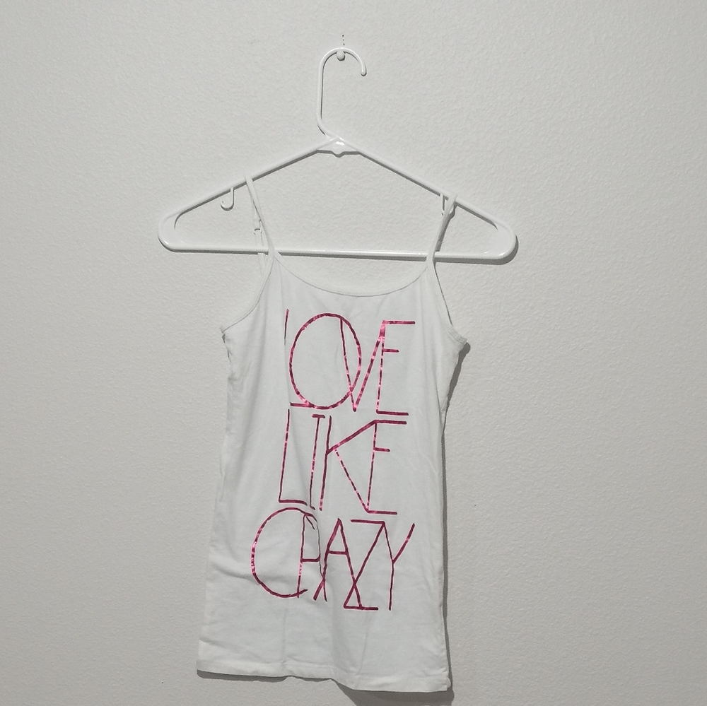 "Love Like Crazy" Aeropostale Cami Womans - Size S